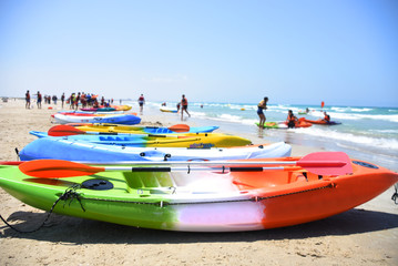 Fototapeta premium kayak on the beach