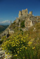 Medieval castle Rocca di Calascio, Abruzzo, Italy, location of the films In the name of the Rose and Ladyhawke.