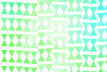 Light Green vector backdrop with lines, triangles.