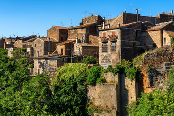 Fototapeta na wymiar Barbarano Romano, Italy: historic village