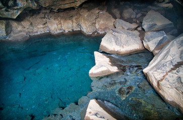 Grjotagja Cave and geothermal spring, Iceland