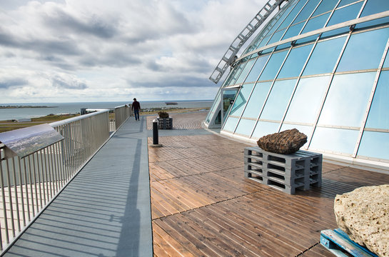 REYKJAVIK, ICELAND - AUGUST 11, 2019: Perlan Museum, Wonders of Iceland. This is the main tourist attraction in the city