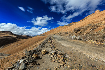 Dirt road in Himalayas