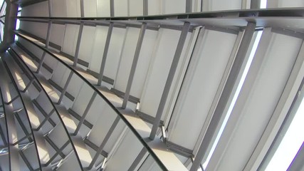 The metal dome of the building