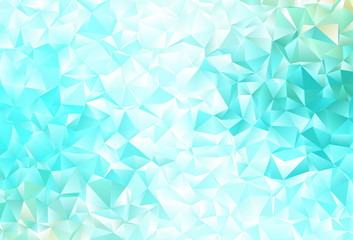 Light Green vector background with triangles.