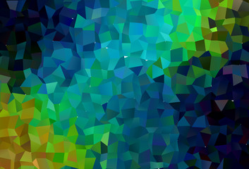 Obraz premium Dark Blue, Yellow vector abstract polygonal background.