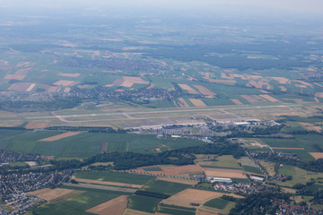Vue a&eacute;rienne a&eacute;roport