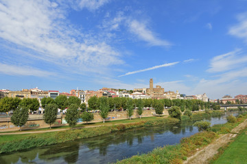 Fototapeta na wymiar view of Lleida, Catalonia, Spain