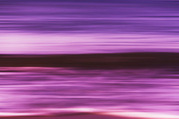 Colorful seascape blurred motion. Defocused sea.