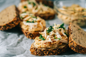 Chicken And Butterbean Sandwiches
