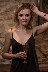 Glamour Fashion Portrait of Young Elegant Woman.