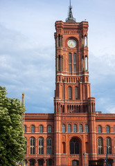 Fototapeta na wymiar Berlin Town Hall (Rathaus) in Germany