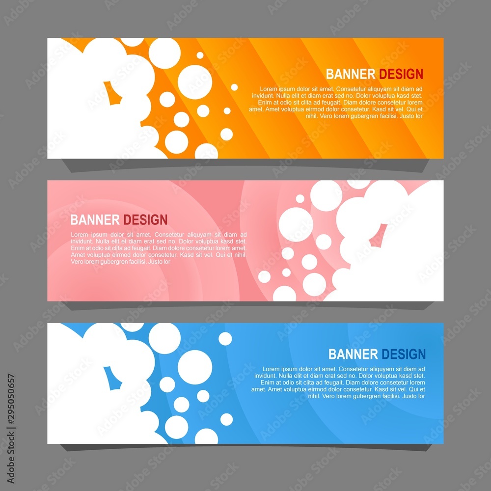Wall mural vector abstract design banner web template.