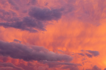 Sunset Clouds Background