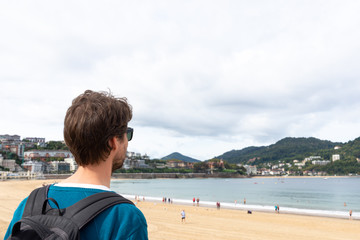 Touriste à San Sebastián, Pays Basque