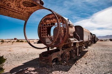 Zug Friedhof in Uyuni