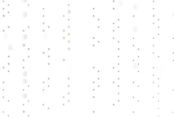 Light Blue, Red vector background with math characters.