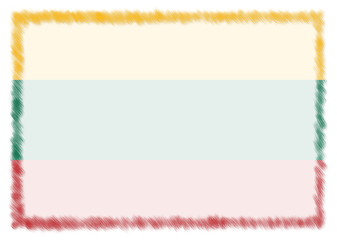 Border made with Lithuania national flag.