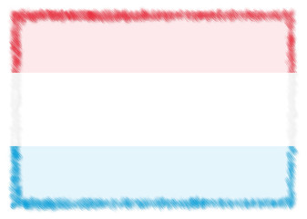 Border made with Luxembourg national flag.