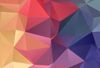 Light Multicolor vector low poly layout.