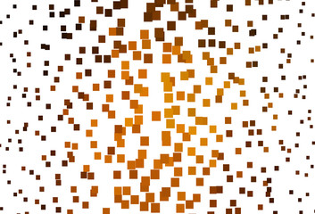 Light Orange vector pattern in square style.