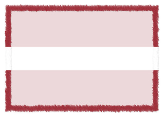 Border made with Latvia national flag.