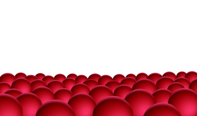 abstract background with balls in perspective
