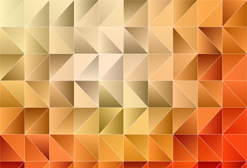Obraz premium Light Orange vector abstract mosaic backdrop.