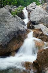 Rapids and waterfalls in Paklenica National Park, Croatia