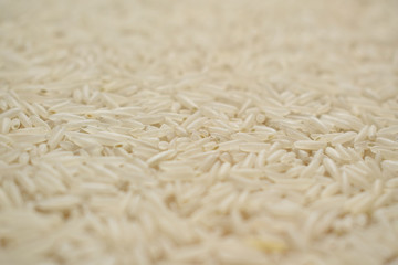 high-carb white basmati rice close-up