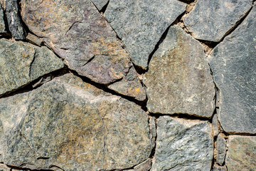 gray texture of an old stone wall