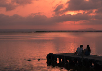 atardecer juntos