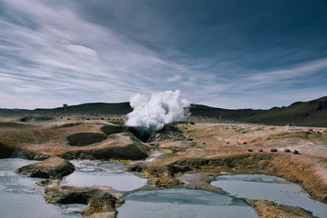 Geysier in Bolivien