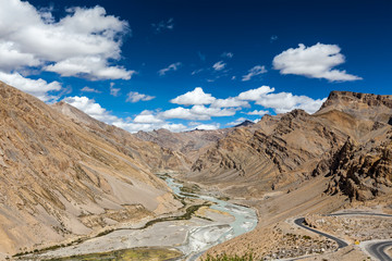 Fototapeta na wymiar Himalayan landscape in Himalayas