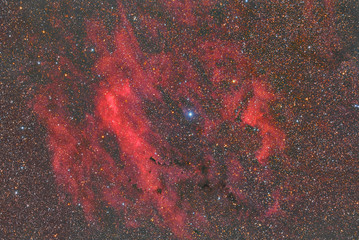Sh2-119 llarge complex of emission nebulosity in Cygnus constellation