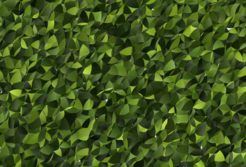 Dark Green vector shining triangular layout.