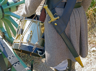 Standard broadsword of infantry soldier as part of the drummer's armament
