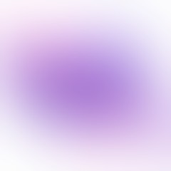 Lilac blur spot on white background. Plain defocus abstract pattern.