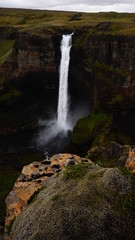 Haifoss waterfall, Iceland - one of the tallest and most magnificent waterfalls located in the south of Iceland