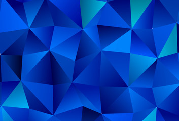 Obraz premium Light BLUE vector backdrop with lines, triangles.