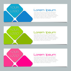 Banner design Template.Minimal Pattern. Abstract Poster. Colorful Geometric Background.  3d Fluid Banner.