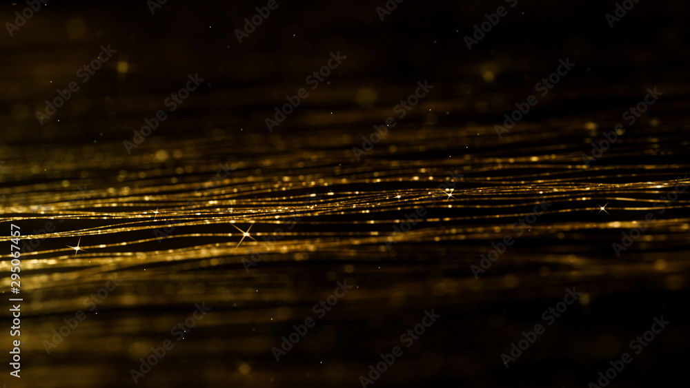 Aufkleber abstract polygonal space low poly dark background with connecting dots and lines. connection structu