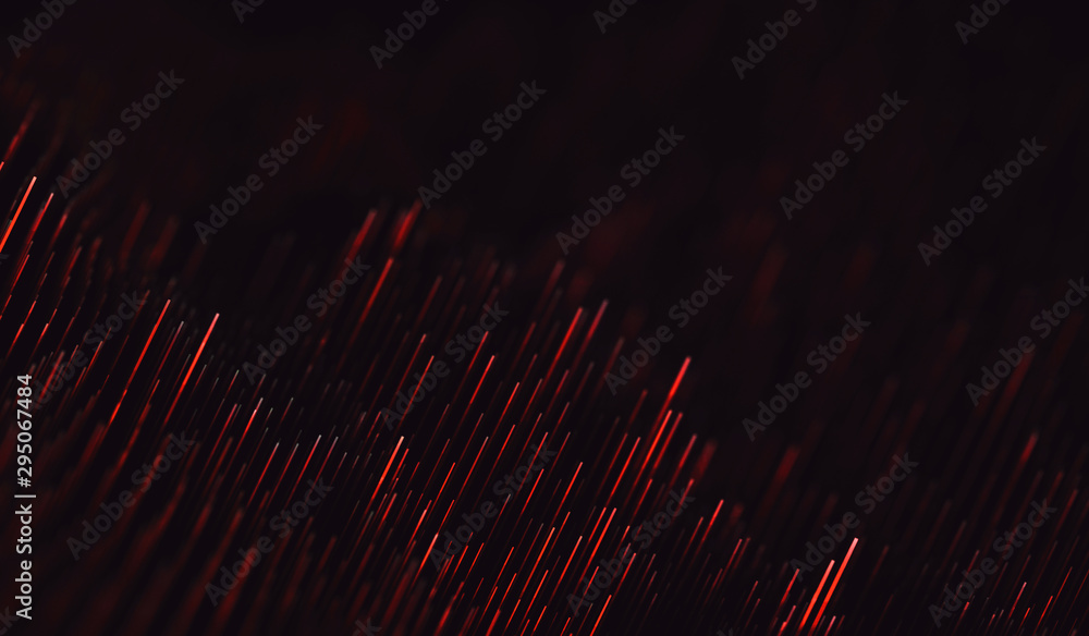 Aufkleber abstract polygonal space low poly dark background with connecting dots and lines. connection structu