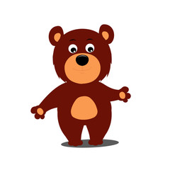 Teddy Bear - Cartoon Vector Image