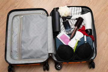 Travel, suitcase, apartment