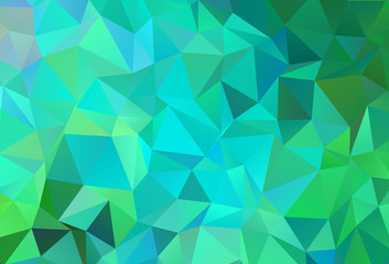 Light Green vector gradient triangles texture.