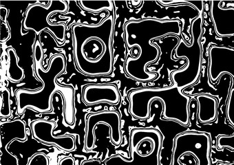 Black and out abstract vector textures