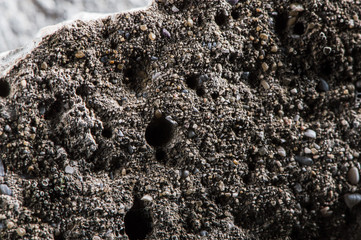 Texture of different stones, light dark.