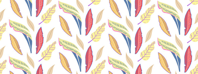 Cute summer pattern. Jungle pattern