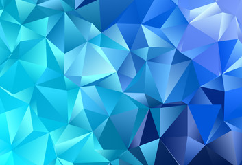 Fototapeta premium Light BLUE vector layout with lines, triangles.